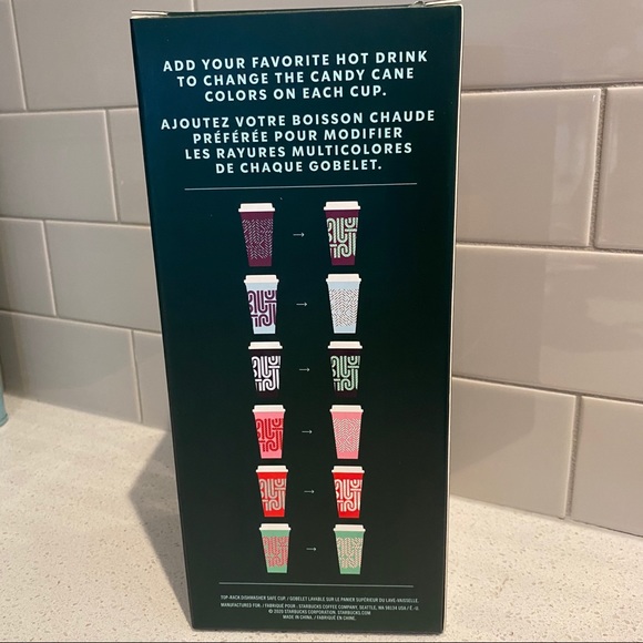 Starbucks Christmas Set of 6 Colour Changing Cups - Picture 2 of 6